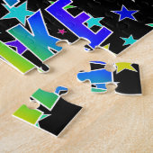 "ブレイク" 名前、楽しい「お誕生日おめでとう」 ジグソーパズル (側面)