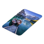 ブレイス湖 |ドロマイト・アルプス(イタリア) マグネット (左側)