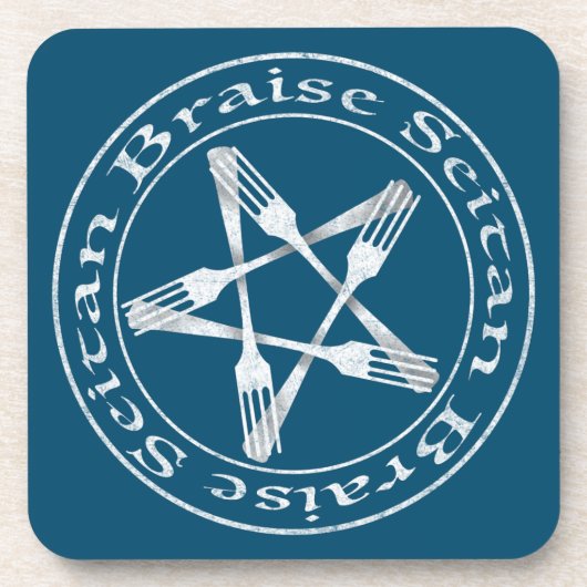 ブレイズセイタンビーガンペンタグラム（ライトバージョン） コースター (正面)