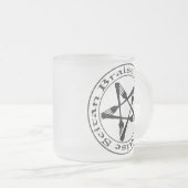 ブレイズセイタンビーガンペンタグラム（暗版） フロストグラスマグカップ (正面右)