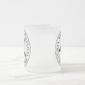 ブレイズセイタンビーガンペンタグラム（暗版） フロストグラスマグカップ (中央)