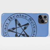 ブレイズセイタンビーガンペンタグラム（暗版） iPhoneケース (裏面横)