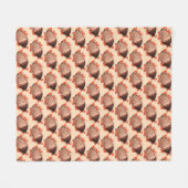 ブレイズビーフブリスケットユダヤ料理ホリデーフード フリースブランケット (正面(横))