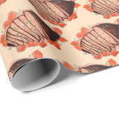 ブレイズビーフブリスケットユダヤ料理ホリデーフード ラッピングペーパー (ロールコーナー)