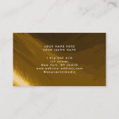 ブレイズフェイク金ゴールド箔 名刺 (裏面)