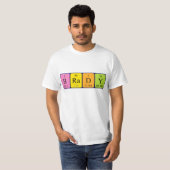 ブレイディの周期表名のシャツ Tシャツ (正面フル)