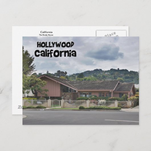 ブレイディーバンチハウスハリウッドカリフォルニアポストカード ポストカード (正面/裏面)