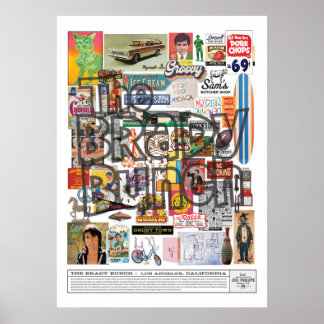 ブレイディ・バンチ・コラージュ ポスター