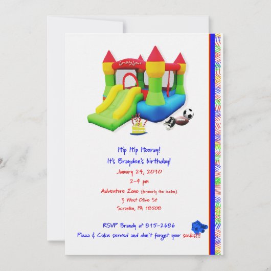 ブレイデン·ファイナル……また……ため息をつく 招待状 (正面)