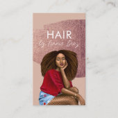 ブレイドサロン美しいブラックはっきりしたタイポグラフィ 名刺 (正面)