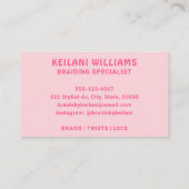 ブレイドブレイディングブレイダーグルーヴィカラフルレトロ 名刺 (裏面)