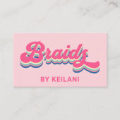 ブレイドブレイディングブレイダーグルーヴィカラフルレトロ 名刺 (正面)