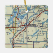 ブレイナーMNヴィンテージマップ セラミックオーナメント (正面)