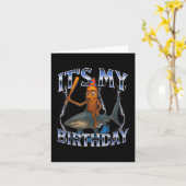 ブレイニンイタリアン誕生日キッズTシャツ.png カード (黄色い花)