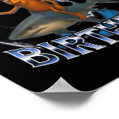 ブレイニンイタリアン誕生日キッズTシャツ.png ポスター (角)