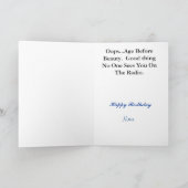 ブレイニーハムラジオおもしろい誕生日カーカスタマイズドIt カード (内部)