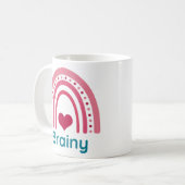 ブレイニービバマゼンタボホーレインボー コーヒーマグカップ (正面左)