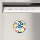 ブレイニーボットのErikと名カスタムタグ マグネット (インサイチュ (食洗機))