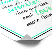 ブレイブやる気を起こさせる感動的ストロング引用文 ポスター (角)