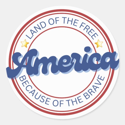 ブレイブアメリカのフリーランド ラウンドシール (正面)