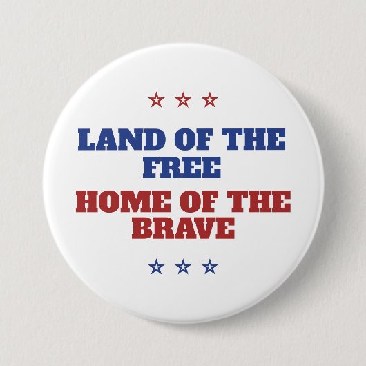ブレイブアメリカ自由郷の地 缶バッジ (正面)