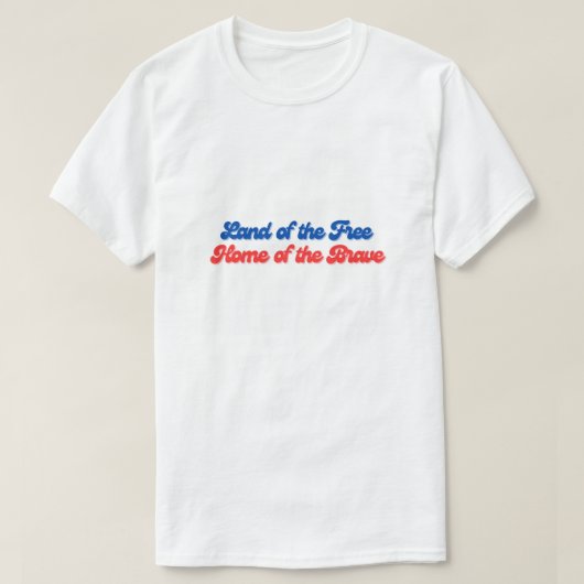 ブレイブアメリカ自由郷の地 Tシャツ (デザイン正面)