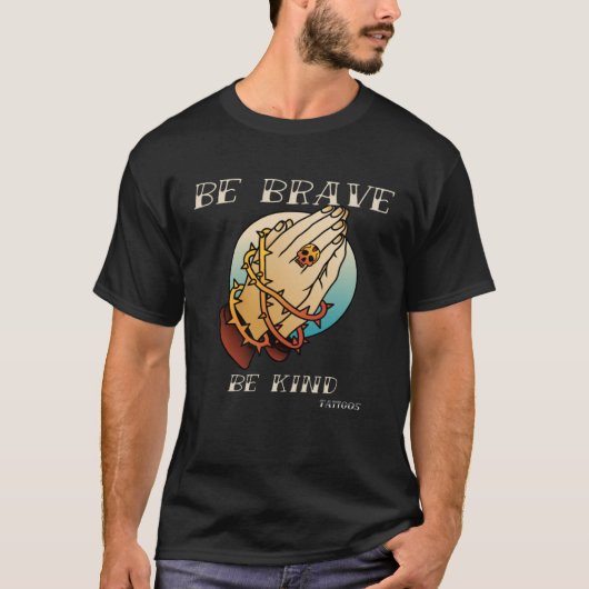 ブレイブキンタトゥーヴィンテージデザイン Tシャツ (正面)