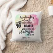 ブレイブストロング引用文孫娘スウィート16カスタム クッション (ブランケット)