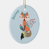 ブレイブトライバルキツネ パーソナライズされた セラミックオーナメント (右)