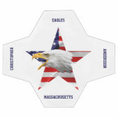 ブレイブハゲ・イーグル、アメリカ国旗、スター サッカーボール (フラット)