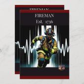 「ブレイブヒーローのお祝い：ブラック・ファイア・ファイター・誕生 シーズンカード (正面/裏面)