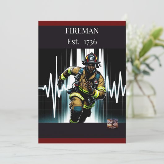 「ブレイブヒーローのお祝い：ブラック・ファイア・ファイター・誕生 シーズンカード (スタンド正面)