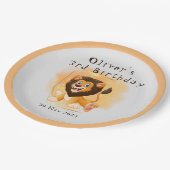 ブレイブライオンバースデーパーティープレート ペーパープレート (アングル)