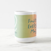 ブレイブラーラーガーデイリー魔法マグティール（緑がかった色） コーヒーマグカップ (中央)