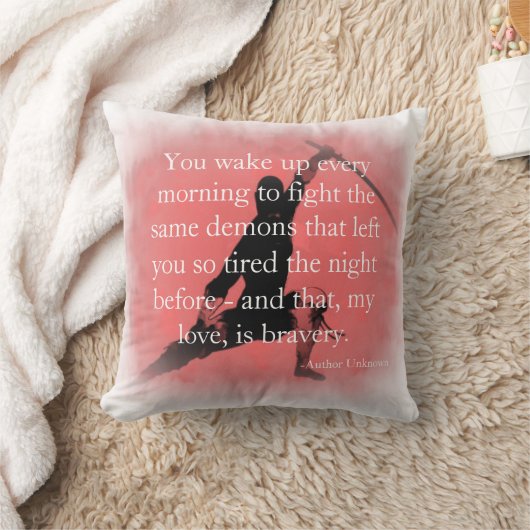ブレイブリー感動的引用文装飾用クッション クッション