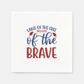 ブレイブレッドブルーがフリーランド スタンダードカクテルナプキン (正面)