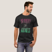 ブレイブ感動的リのグはっきりしたラフなシャドー Tシャツ (正面フル)