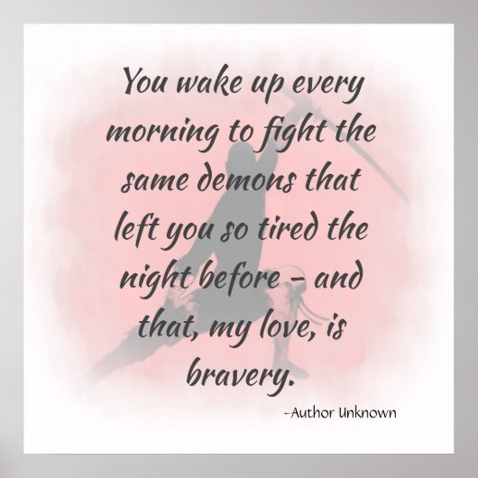 ブレイブ感動的リー引用文 ポスター (正面)