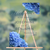 ブレイベストブルー結婚のウェルカムアクリルの看板 アクリルサイン (ニュートラル)