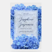 ブレイベストブルー結婚のウェルカムフローラサイン アクリルサイン (正面)