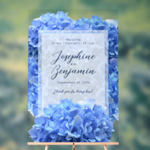 ブレイベストブルー結婚のウェルカムフローラサイン