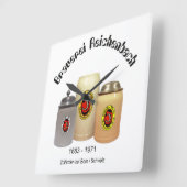 ブレイレイライヘンバッハゾリコフェンウール スクエア壁時計 (傾斜)