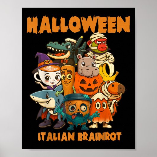 ブレインイタリアントキャラクターハロウィーンテーマコステ ポスター (正面)