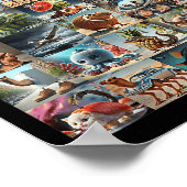 ブレインイタリアントミームキャラクター手描きの種類 ポスター (角)