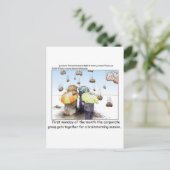 ブレインストーミングおもしろいセッションTeesマグカードのギフト ポストカード (スタンド正面)