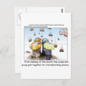 ブレインストーミングおもしろいセッションTeesマグカードのギフト ポストカード (正面/裏面)