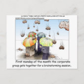 ブレインストーミングおもしろいセッションTeesマグカードのギフト ポストカード (正面)