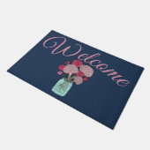 ブレインフラワーブーケ ドアマット (アングル)