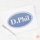 ブレインマラソン – スタイルIV (カスタマイズ可能) 楕円形シール (封筒)