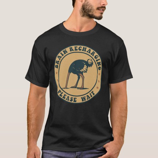 ブレインリチャージング: メンタルリセットモードTシャツ Tシャツ (正面)